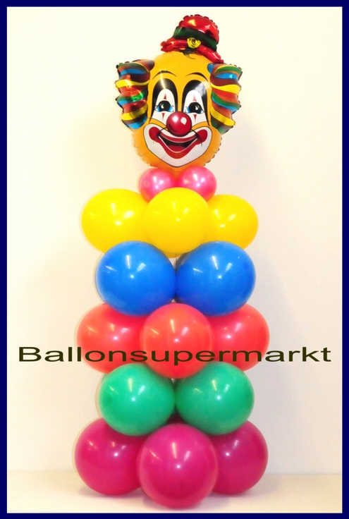 Festdekoration zu Karneval und Fasching aus Luftballons