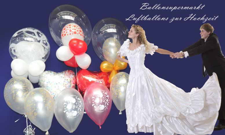 Hochzeitsballons, Luftballons bezaubernd und verführend. Ballonsupermarkt-Ballons.