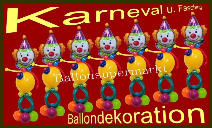 Ballondekoration Karneval Fasching