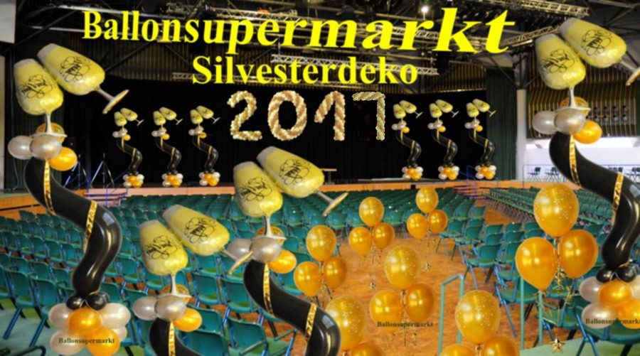 Silvesterdeko vom Ballonsupermarkt