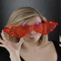 silvesterdeko leuchtbrille